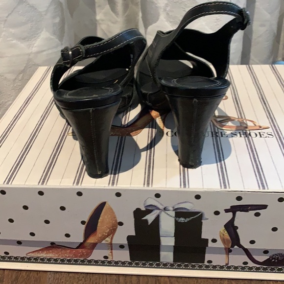 Clarks Artisan Black Heels size 6.5 - Picture 4 of 5